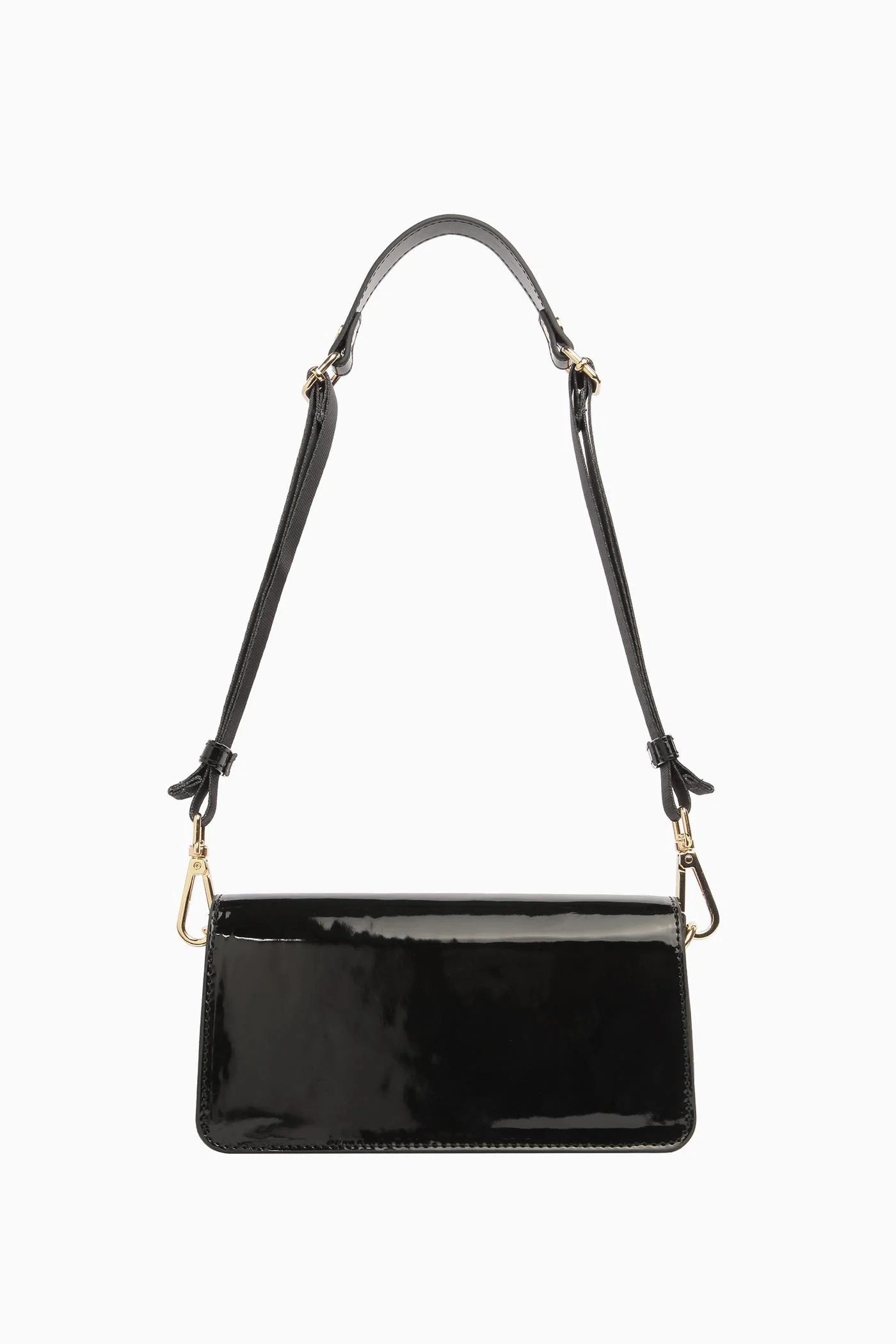 Mini sac à rabat avec poignées - Noir - Image 4